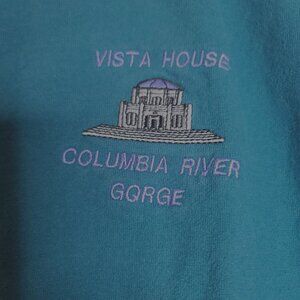 Vista House Shirt Mens XL Blue Signal Sports Oregon Columbia River Gorge
